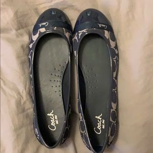 Brand new navy coach flats